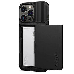 Spigen Sgp Coque iPhone 13 Hybride ultra-fine Porte-carte Spigen Slim Armor Noir