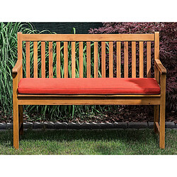 Beliani Coussin rouge foncé 112 x 54 x 5 cm pour banc de jardin VIVARA