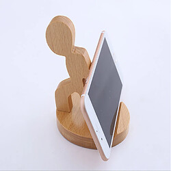 Support de téléphone en bois,Support de téléphone en bois et support de téléphone portable mignon compatible avec divers smartphones et tablettes utiles pour regarder des vidéos, cadeau de la Saint-Valentin