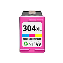 123CONSOMMABLES - 304XL - Cartouches d'encre 304 XL Compatible pour HP Envy 5030 5032 5020 5010 Deskjet 3762 2620 2632 3720 3730 3733 3735 3760(1 Noir) 