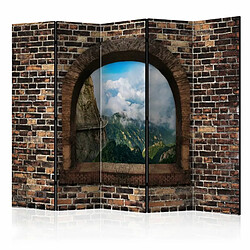 Paris Prix Paravent 5 Volets Stony Window : Mountains 172x225cm 