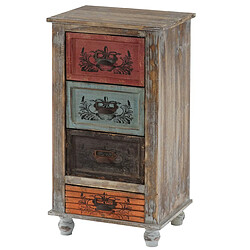 Mendler Commode Vigo armoire table d'appoint, vintage, shabby chic, 79x43x33cm 