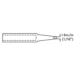 Perel Panne De Fer À Souder - Forme De Burin - 1.6 Mm (1/16 )