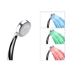 Beliani Pommeau de douche chromé avec éclairage LED 3 couleurs LORDAL