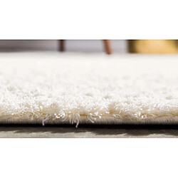 Hadorn Tapis shaggy 240x240 Blanc Luzern pas cher