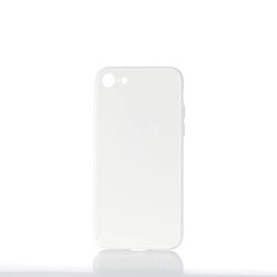 WE Coque de protection GLASS APPLE IPHONE 7/8/SE 2020 Blanc: Effet vernis contour mat anti-chocs anti-rayures - rigide 