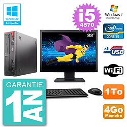 PC Fujitsu Esprimo E520 Ecran 22" i5-4570 RAM 4Go Disque 1To Graveur DVD Wifi W7 · Occasion 