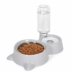 Universal Animaux de compagnie double bol alimentation automatique éleveur eau fontaine sans bouche humide distributeur pour chiens et chats 