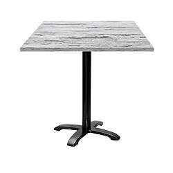 Restootab Table 70x70cm - modèle Bazila chêne islande