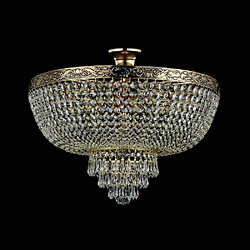 Acheter MAYTONI Plafonnier semi-encastré doré antique et cristal, 6 lumières, E27