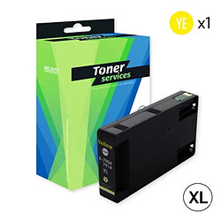 TONER SERVICES Compatible Epson 79XL/T7904 Cartouche Jaune C13T79044010 (Tour de Pise) 