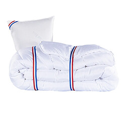 LUXURY LITERIE Matelas 90x190 cm, Purlux, 26cm, latex, indépendance du couchage, face été/hiver + Oreiller + Couette 