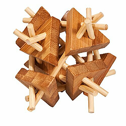 Fridolin 17160Stacks with Triangles Puzzle en bambou en plastique 