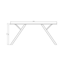 But Table de séjour L.160 cm PAOLA imitation chêne et noir pas cher