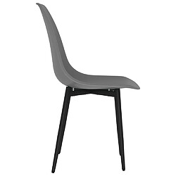 Maison Chic Lot de 6 Chaises à manger,Chaise pour cuisine gris PP -MN23318 pas cher