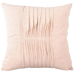 Pt' Coussin en coton 45 x 45 cm Wave Rose clair.