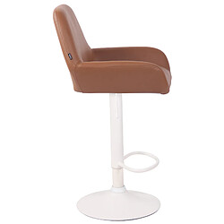 Avis Non Tabouret de bar Braga simili cuir blanc