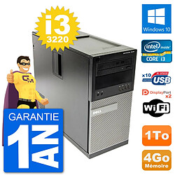 PC Tour Dell 7010 Intel Core i3-3220 RAM 4Go Disque Dur 1To Windows 10 Wifi · Occasion 