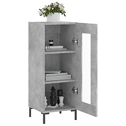 Acheter Maison Chic Buffet,Meuble de Rangement,commode pour salon,Cuisine Gris béton 34,5x34x90 cm Bois d'ingénierie -MN23949