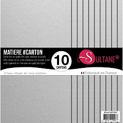 Sultane A 20 papiers Carton - Gris - 650g/m2 - H : 30,5 cm