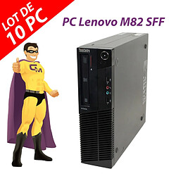 Lot x10 PC Lenovo ThinkCentre M82 SFF Intel G630 RAM 4Go Disque 250Go Windows 10 · Occasion 