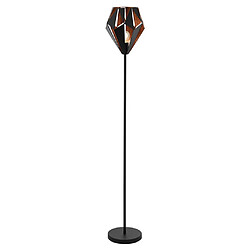 EGLO Lampadaire Noir, Cuivre EGLO Lampadaire CARLTON 1 Noir et cuivre 49994