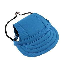 Petit Chien Chat Chaton Casquette De Baseball Sangle Pour Le Cou Chapeau Capeline M Bleu