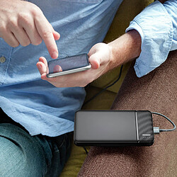 Avis Batterie de Secours 10000mAh 2 Sorties USB 2.4A Compact et Léger Maxlife Noir