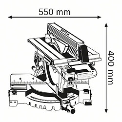 Bosch - Scie à onglets à table supérieure 1800 W Ø lame 305 x 30 mm - GTM 12 JL