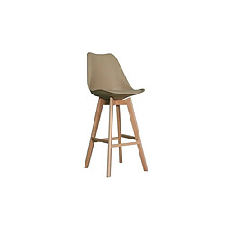 Tabouret DKD Home Decor 48,5 x 55 x 109 cm Beige Polyuréthane Hêtre