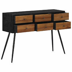 Maison Chic Table console | Meuble d'entrée | Table d'appoint avec tiroirs 116x30x76 cm teck massif récupéré -GKD21988