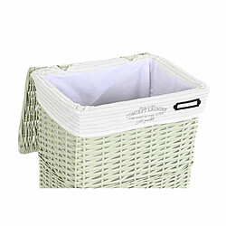 Avis Set de basket DKD Home Decor Vert osier 44 x 34 x 56 cm