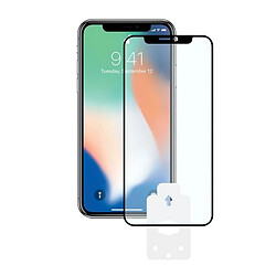 Totalcadeau Ecran de protection en Verre Trempé compatible Iphone X, Xs 2.5D Noir pas cher