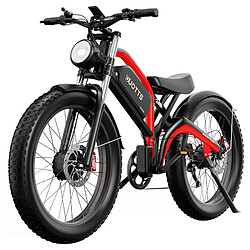 Avis Vélo électrique DUOTTS N26, moteurs 750 W * 2, vitesse maximale de 55 km/h, pneus gonflables 26 * 4,0', batterie Samsung 48 V 20 Ah - Noir