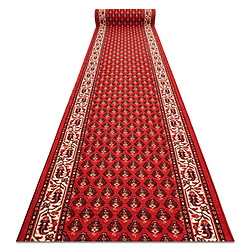 RUGSX TAPIS DE COULOIR ANTIDÉRAPANT INKO rouge 133cm 133x250 cm 