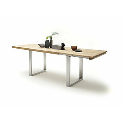 Acheter Inside 75 Table extensible DUBLIN 180 x 100 cm chêne sauvage acier brosse