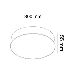 MAYTONI Plafonnier rond blanc à LED intégré Technical Zon pas cher