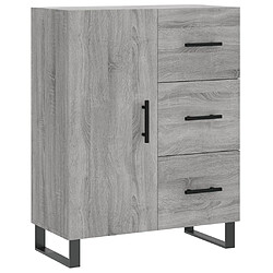 vidaXL Buffet sonoma gris 69,5x34x90 cm bois d'ingénierie