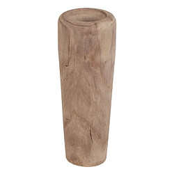 BigBuy Home Vase Naturel Bois de paulownia 26 x 26 x 68 cm 