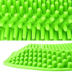 Acheter Wewoo Coussin de siège de voiture vert Massage dos nu Haute mémoire Silicone Mesh Respirant Silica Gel Housses de de