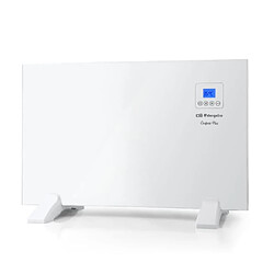 Orbegozo REH 1000 Radiateur à Inertie 1000W Thermostat Numérique Télécommande Programmable Metal Blanc 