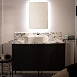 Avis Ledkia Miroir Salle de Bain avec Éclairage LED Small Mason 68x48cm Blanc froid 6000K