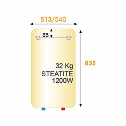 Chauffe eau électrique vertical mural STÉATIS 150L THERMOR 251178