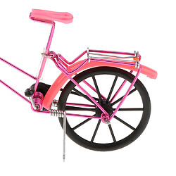 1:10 vintage moulé sous pression vélo modèle artisanat vélo décoratif jouet - rose