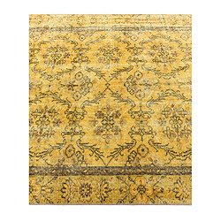 Avis Vidal Tapis de laine 264x145 jaune Ultra Vintage