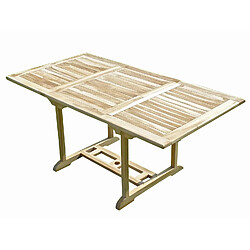 C&L Jardin Table SERANG teck brut 6/8