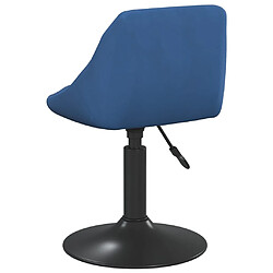 Acheter vidaXL Chaise de salle à manger Bleu Velours