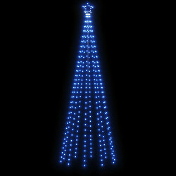 Avis vidaXL Sapin de Noël avec piquet Bleu 310 LED 300 cm