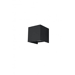 Luminaire Center Applique murale LUCA aluminum noir ampoules