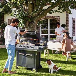 Brasero - Barbecue Emma Gun Metal 4 Feux + 1 Side - FlexiGrill - Surface de cuisson 64 x 41,5 cm - 15,1 kW pas cher